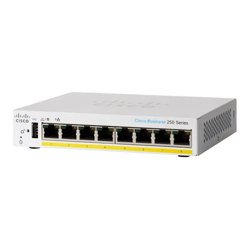 Cisco Business 250 Series CBS250-8PP-D - Commutateur - C3 - intelligent - 8 x 10 - 100 - 1000 (PoE+... (CBS250-8PP-D-EU)_1